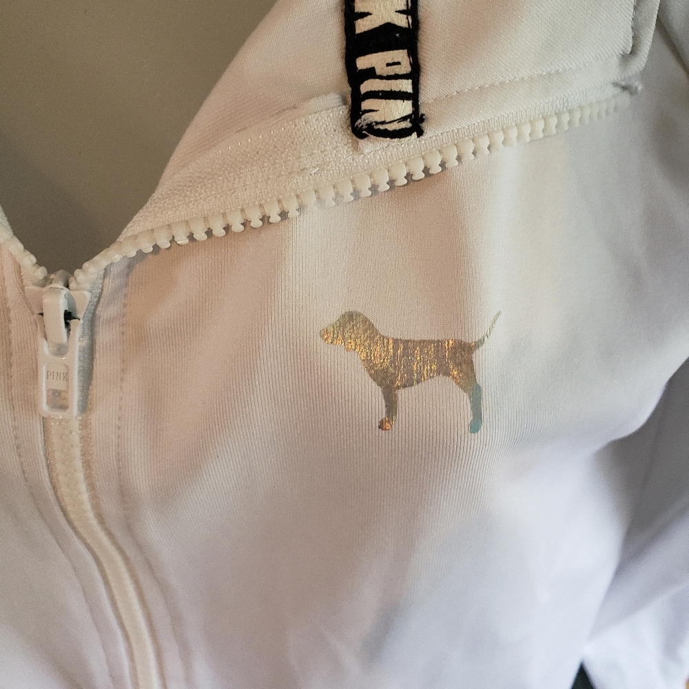 Pink quarter zip